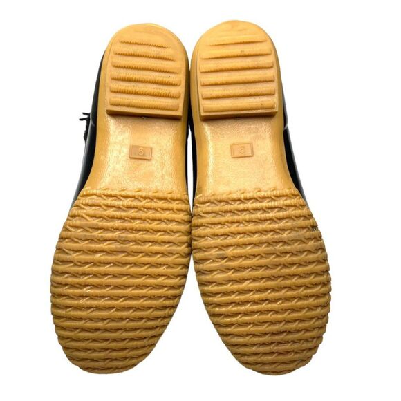 G.H. Bass Womens Harlequin Black Leather WRTPF Lined Winter Ankle Boot Size 9 M - Picture 7 of 10